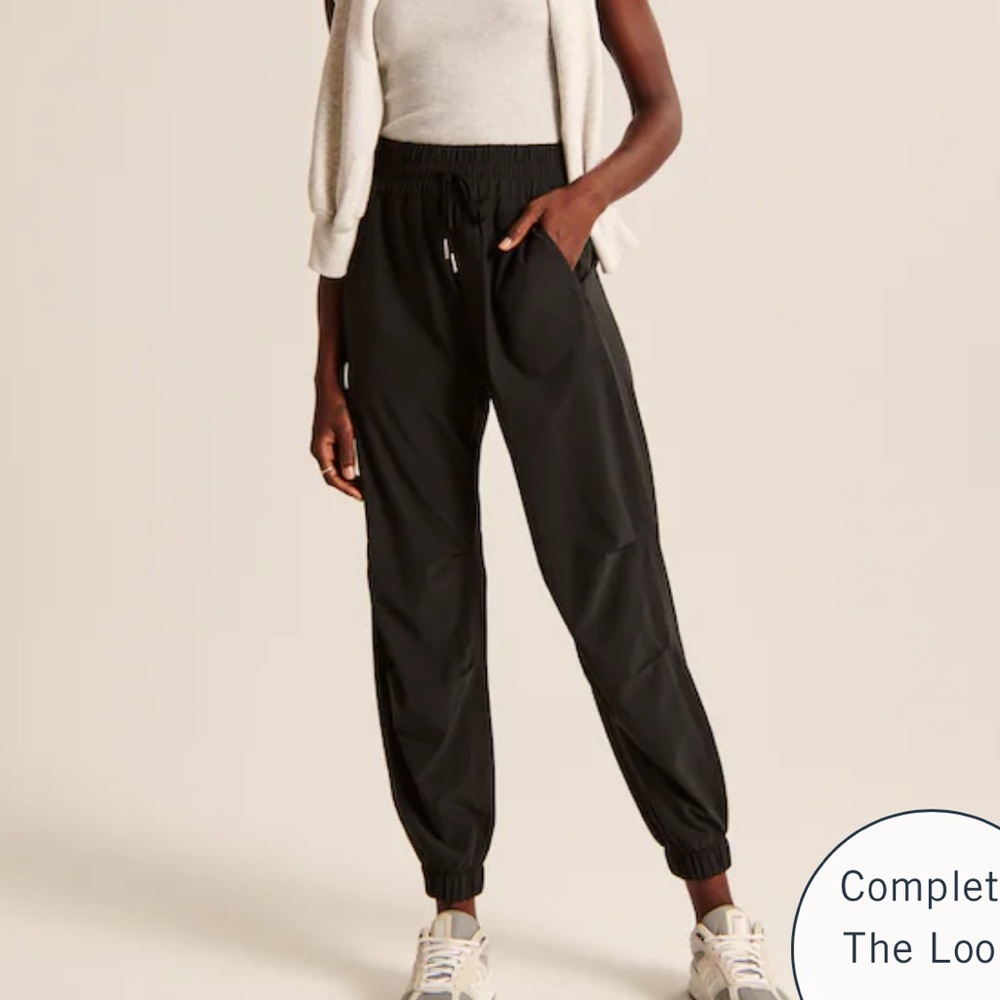 Abercrombie & Fitch Black Track Joggers